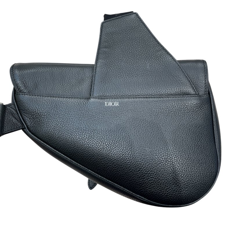 DIOR 迪奧 SADDLE 馬鞍包 皮革 黑色-2
