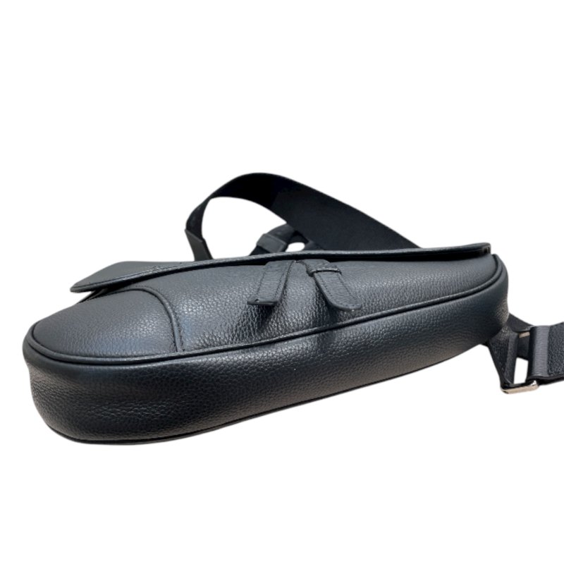 DIOR 迪奧 SADDLE 馬鞍包 皮革 黑色-3