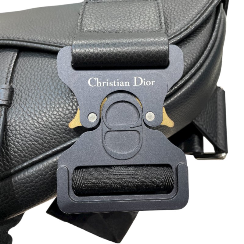DIOR 迪奧 SADDLE 馬鞍包 皮革 黑色-9