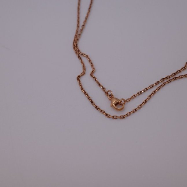 Hermès 愛馬仕 Mini Pop H 奶茶棕 玫瑰金 項鍊-9