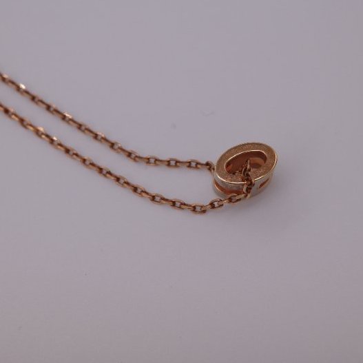 Hermès 愛馬仕 Mini Pop H 奶茶棕 玫瑰金 項鍊-10