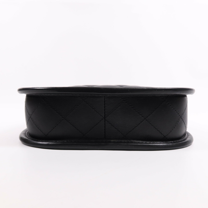 CHANEL 牛皮皮革Chanel Hobo金扣鏈帶手挽肩背兩用袋-4