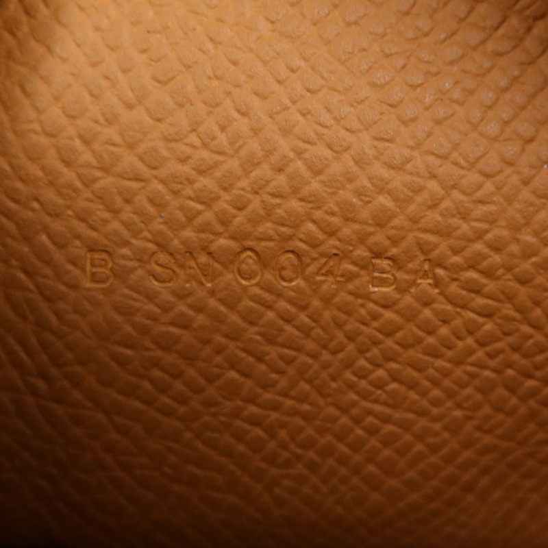 HERMES Epsom皮革Bearn W Snap Wallet金扣長錢包Gold-6