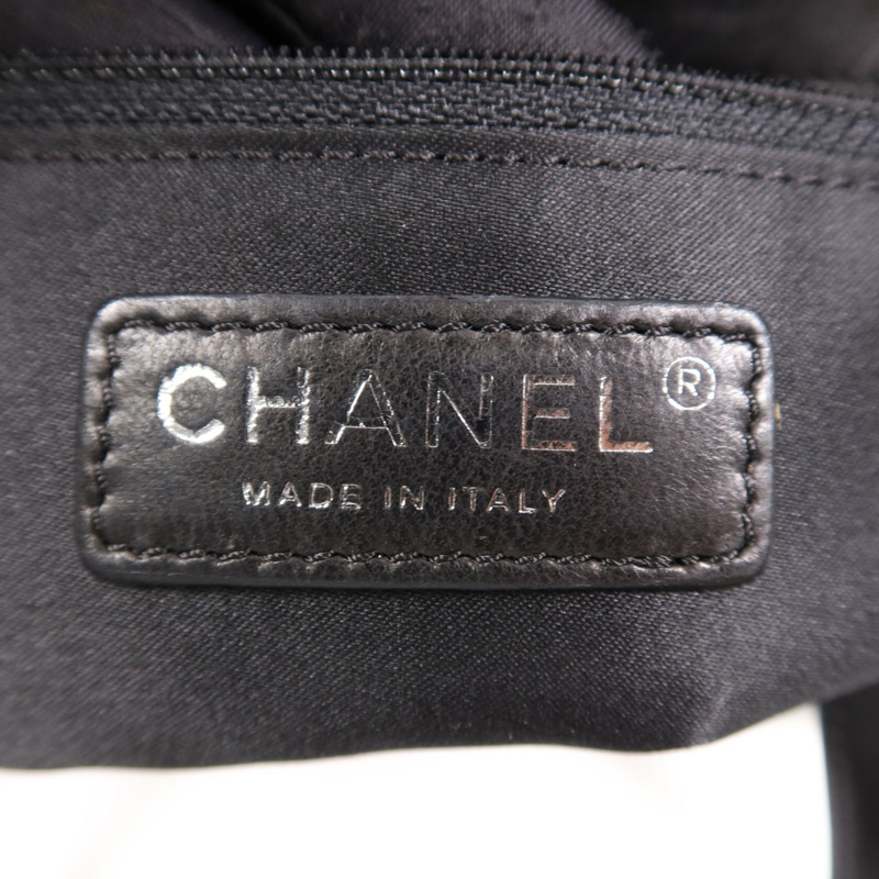 CHANEL 羊皮皮革3 Compartment Top Quilted銀扣鏈帶手挽肩背兩用袋-13