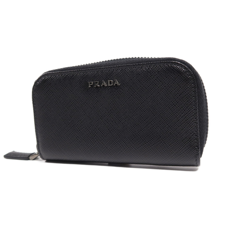 PRADA 牛皮皮革Key Case銀扣鎖匙包-2