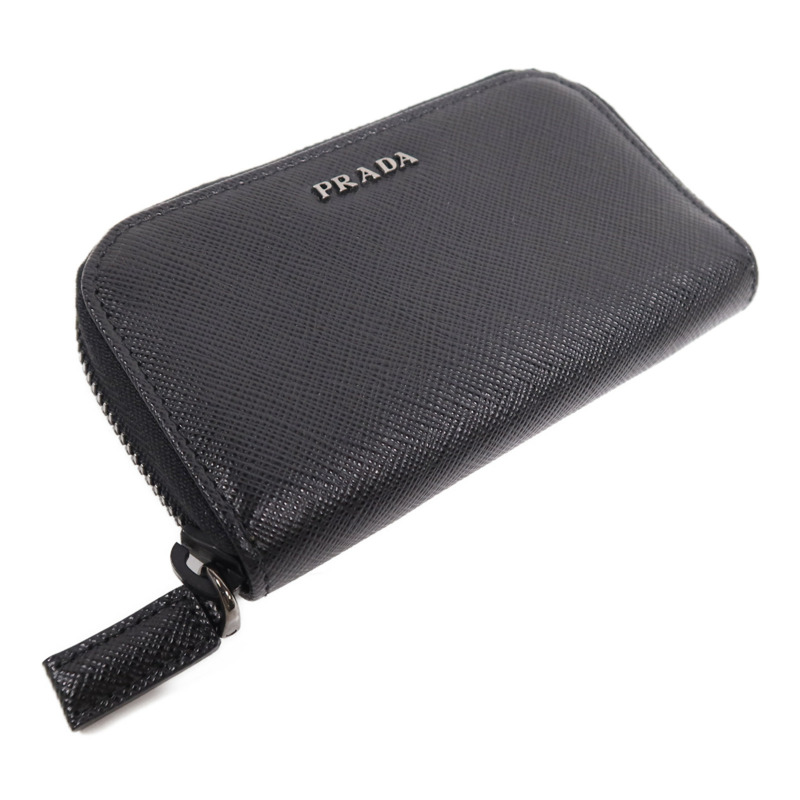 PRADA 牛皮皮革Key Case銀扣鎖匙包-3
