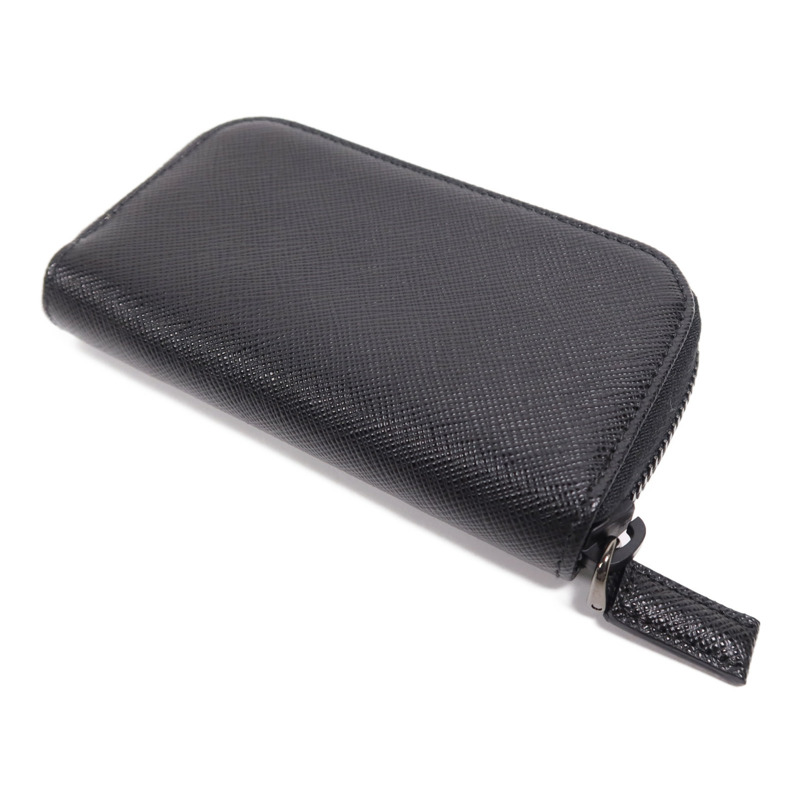 PRADA 牛皮皮革Key Case銀扣鎖匙包-4