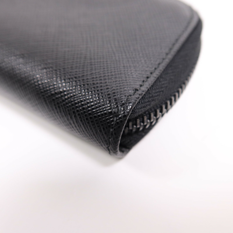 PRADA 牛皮皮革Key Case銀扣鎖匙包-7