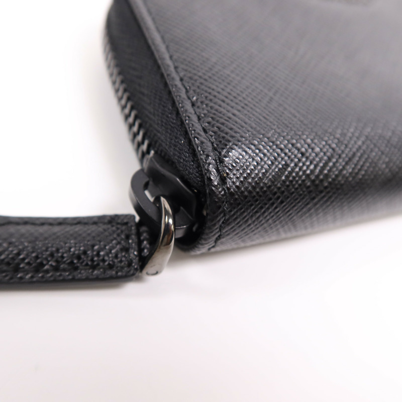 PRADA 牛皮皮革Key Case銀扣鎖匙包-8