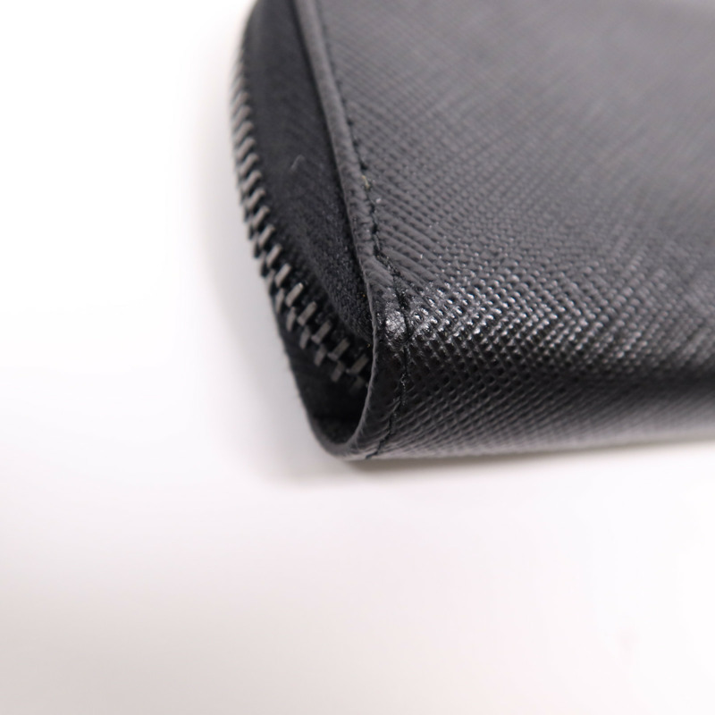 PRADA 牛皮皮革Key Case銀扣鎖匙包-10