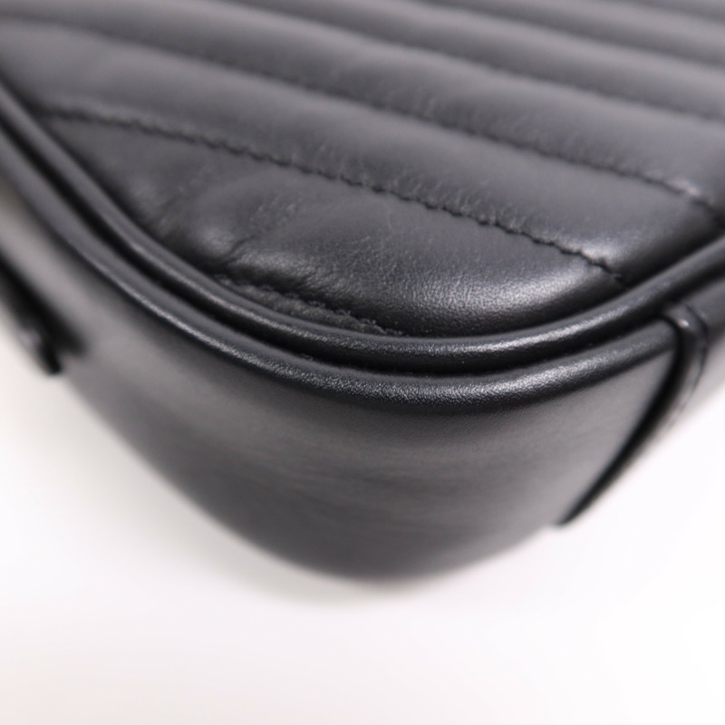 LOUIS VUITTON 牛皮皮革Camera Bag金扣鏈帶肩背袋-11