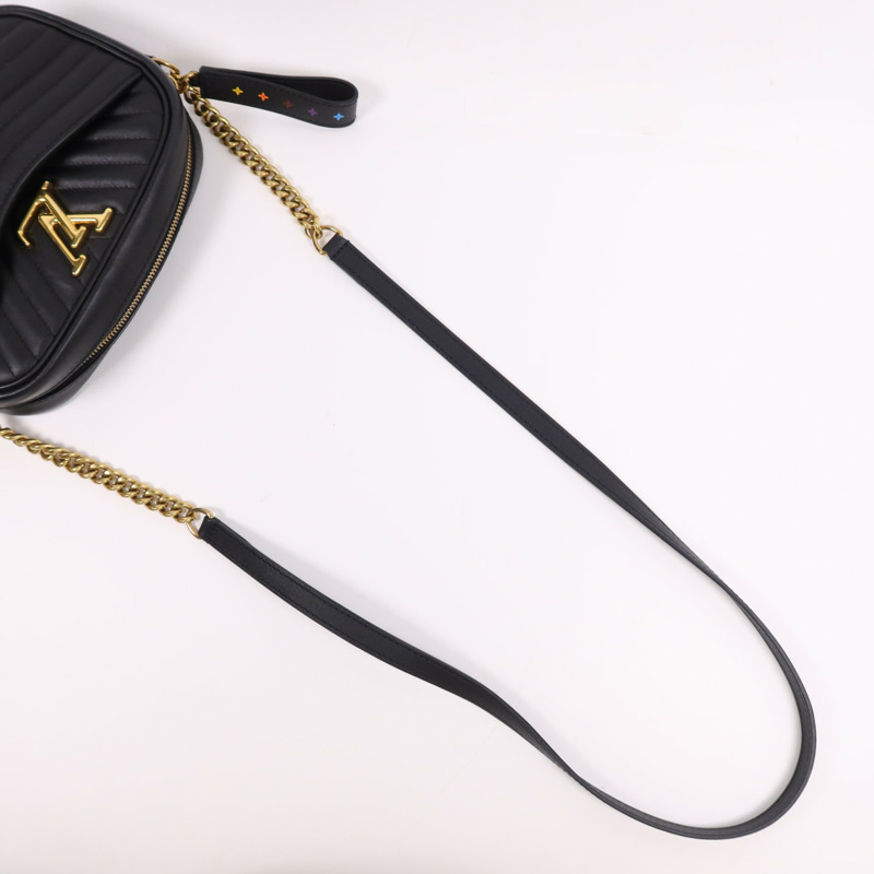 LOUIS VUITTON 牛皮皮革Camera Bag金扣鏈帶肩背袋-12