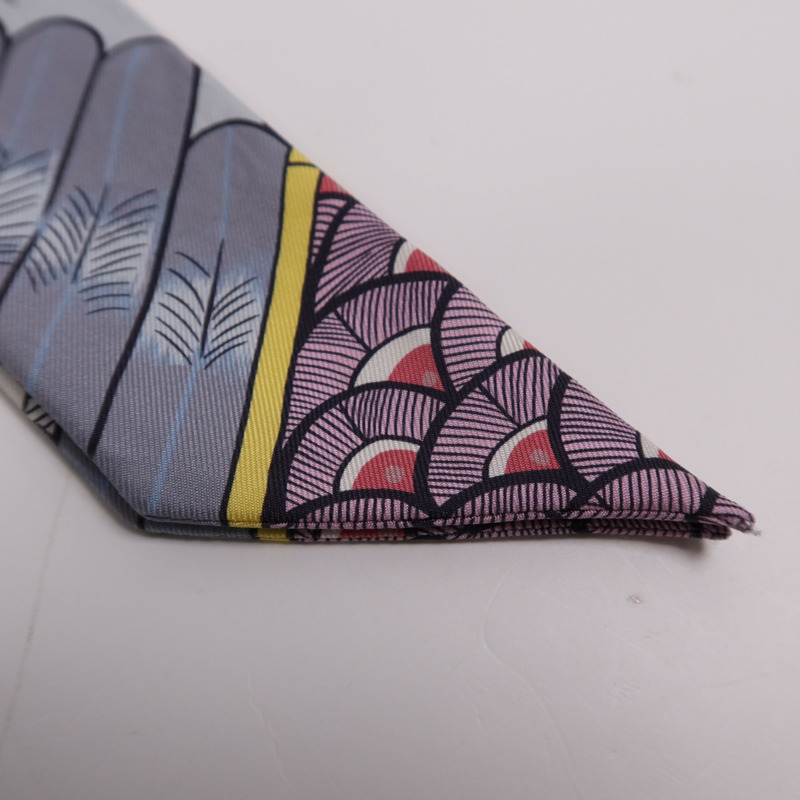 HERMES 絲質Twilly絲巾Multicolor-4