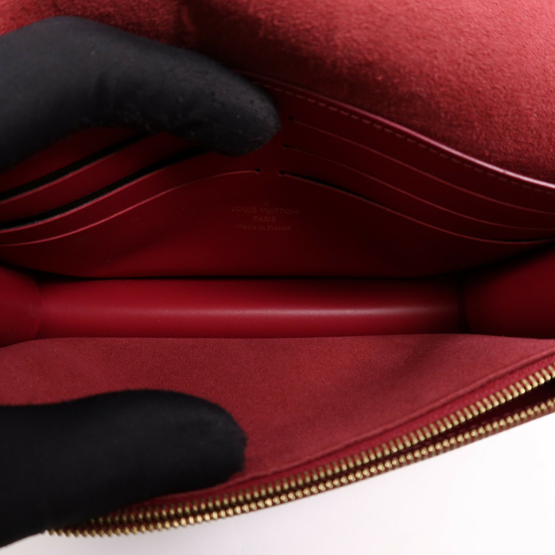 LOUIS VUITTON Monogram Portefeuille Flore金扣鏈帶肩背袋-13