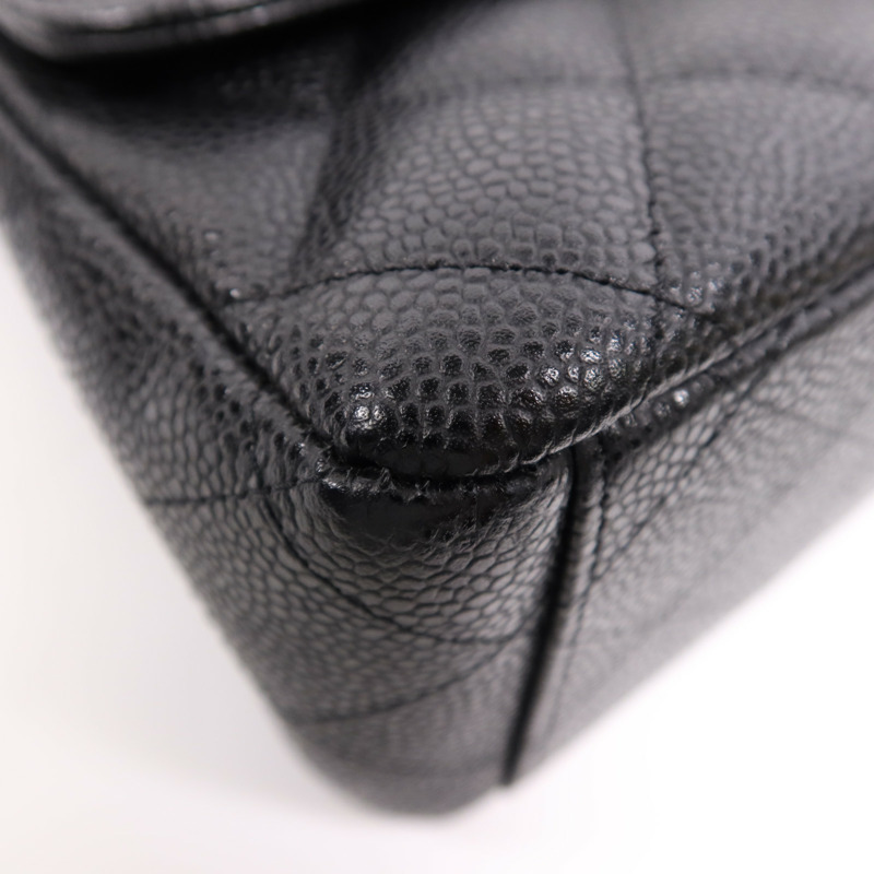 CHANEL 牛皮皮革Maxi Classic銀扣鏈帶肩背袋-8