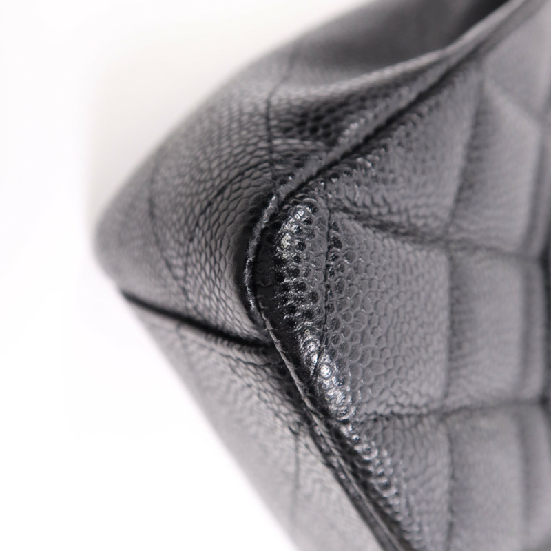 CHANEL 牛皮皮革Maxi Classic銀扣鏈帶肩背袋-10