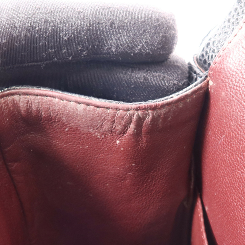 CHANEL 牛皮皮革Maxi Classic銀扣鏈帶肩背袋-17