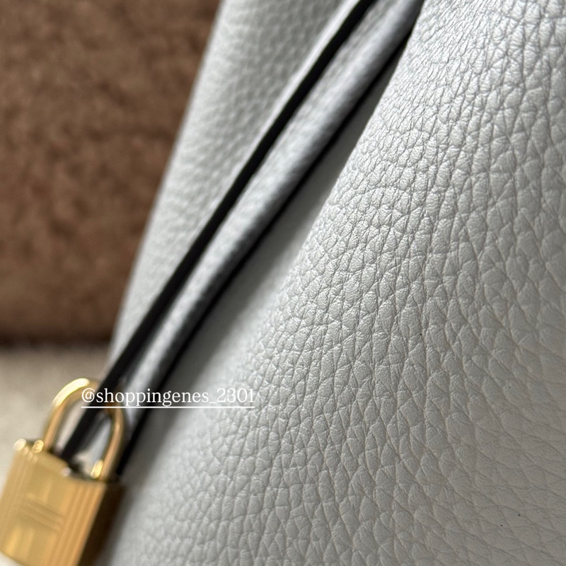 愛馬仕 Hermes 全新品 Picotin 菜籃子 18 木偶灰 P0 淡金釦-6