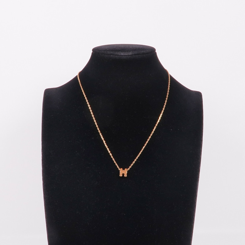HERMES 金屬Mini Pop H Necklace項鍊-7