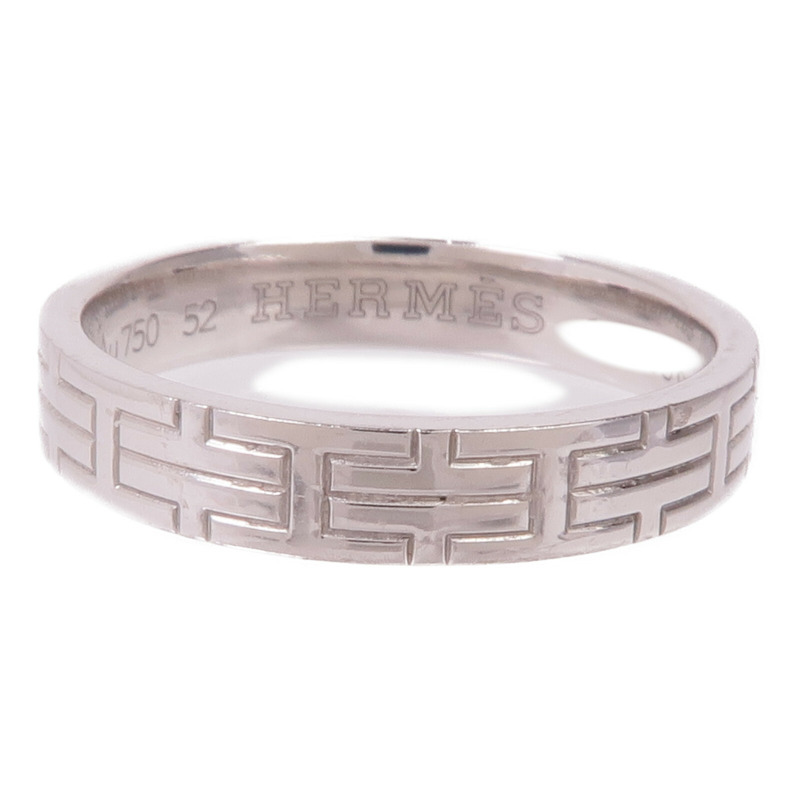 HERMES 18K白金Ring Hermes#52/US#6-1