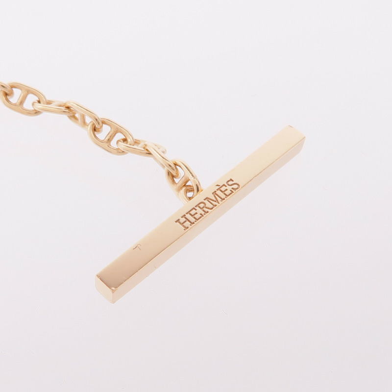 HERMES 18K玫瑰金Chaine D'Ancre Contour Diamond Bracelets鑽石手鏈-7