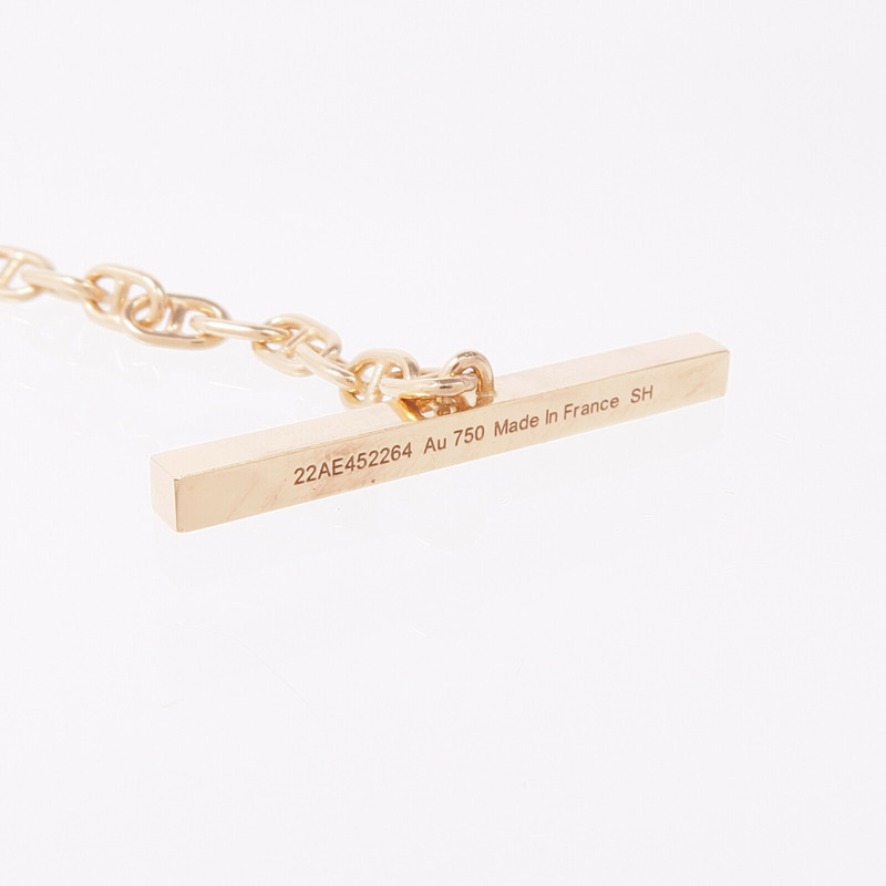 HERMES 18K玫瑰金Chaine D'Ancre Contour Diamond Bracelets鑽石手鏈-8