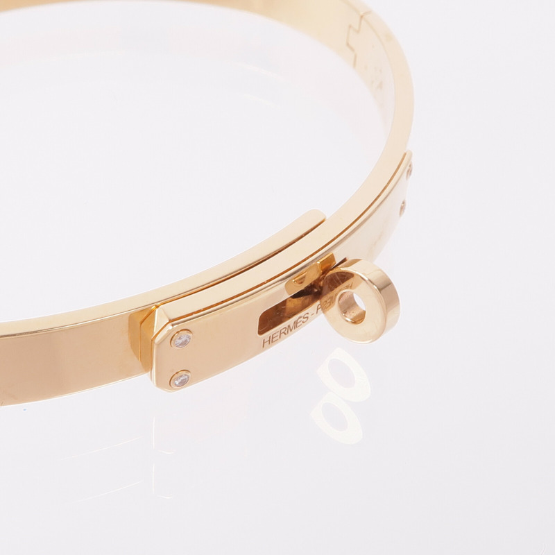 HERMES 18K玫瑰金Kelly Bracelet手鏈-5