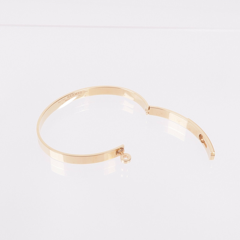 HERMES 18K玫瑰金Kelly Bracelet手鏈-6