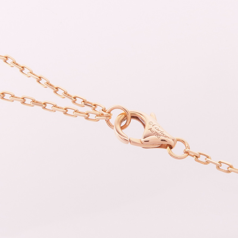 CARTIER 18K玫瑰金Love Pendant Necklace鑽石項鍊-3