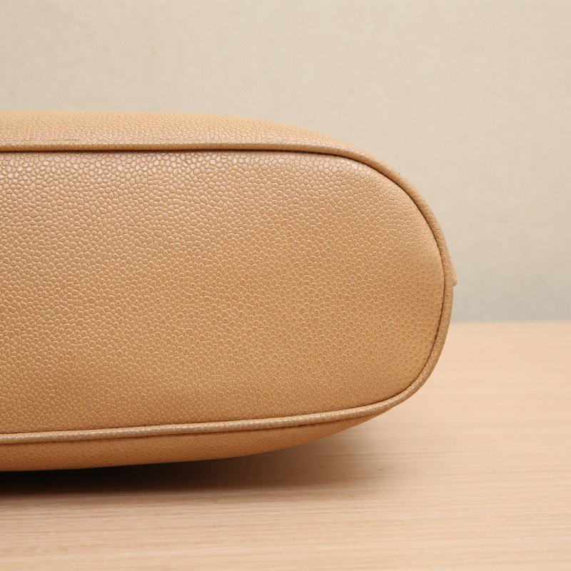 二手 米金牛單肩包 棕色 2開-3