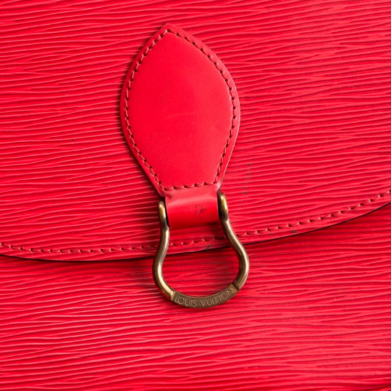 ::LOUIS VUITTON:: LV M52197  Epi Saint Cloud GM 單肩包紅色馬鞍包 斜背包-4