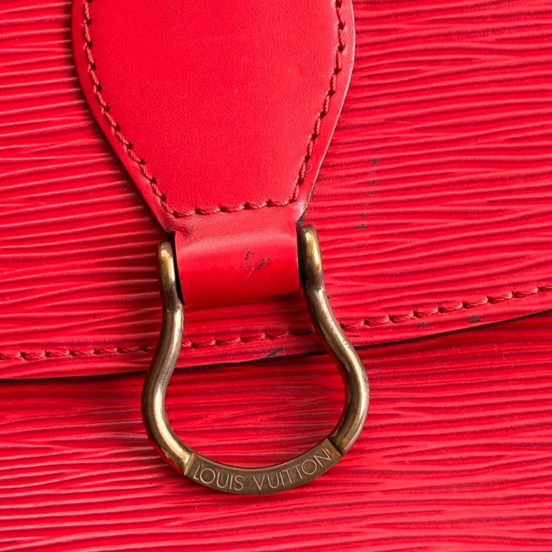 ::LOUIS VUITTON:: LV M52197  Epi Saint Cloud GM 單肩包紅色馬鞍包 斜背包-5