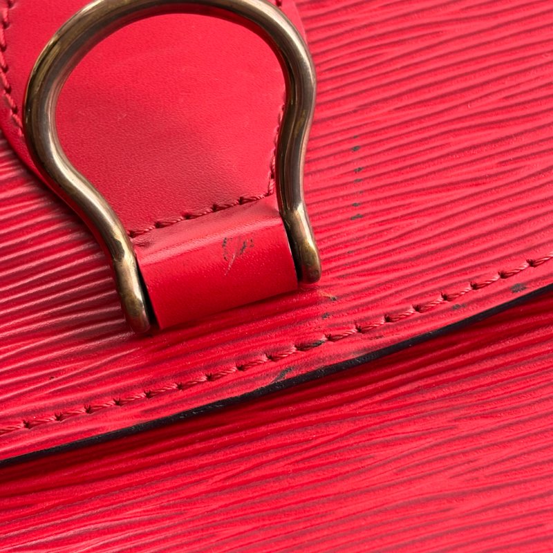 ::LOUIS VUITTON:: LV M52197  Epi Saint Cloud GM 單肩包紅色馬鞍包 斜背包-6