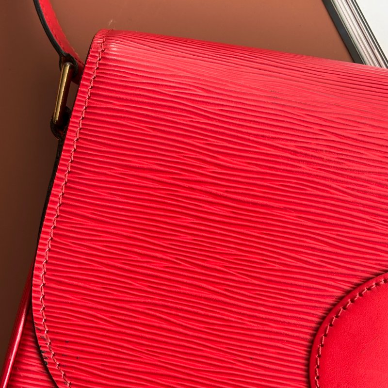 ::LOUIS VUITTON:: LV M52197  Epi Saint Cloud GM 單肩包紅色馬鞍包 斜背包-7