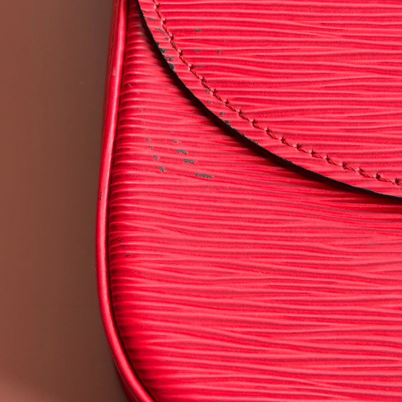 ::LOUIS VUITTON:: LV M52197  Epi Saint Cloud GM 單肩包紅色馬鞍包 斜背包-9