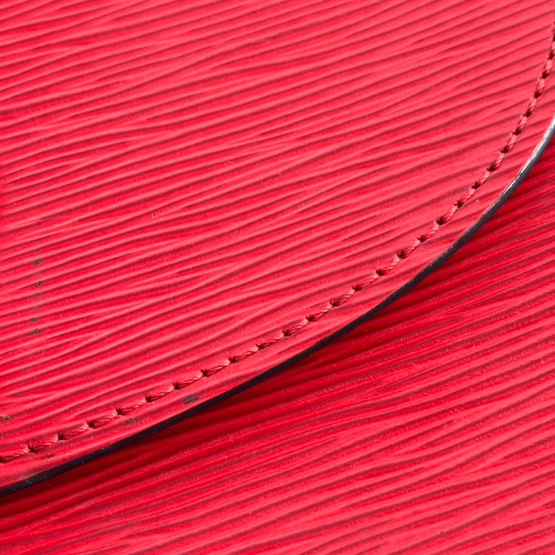 ::LOUIS VUITTON:: LV M52197  Epi Saint Cloud GM 單肩包紅色馬鞍包 斜背包-10