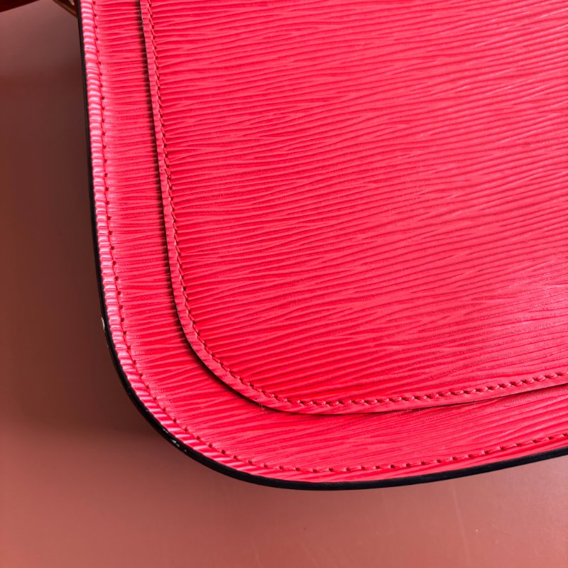 ::LOUIS VUITTON:: LV M52197  Epi Saint Cloud GM 單肩包紅色馬鞍包 斜背包-13