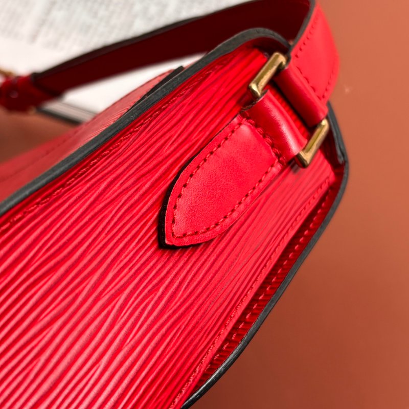::LOUIS VUITTON:: LV M52197  Epi Saint Cloud GM 單肩包紅色馬鞍包 斜背包-16