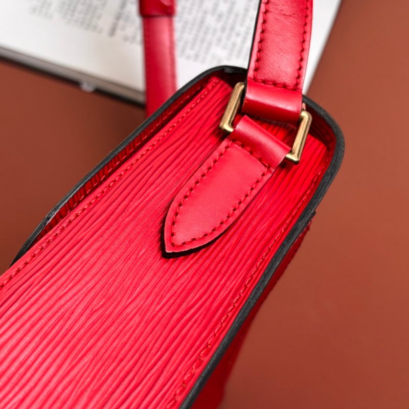 ::LOUIS VUITTON:: LV M52197  Epi Saint Cloud GM 單肩包紅色馬鞍包 斜背包-18