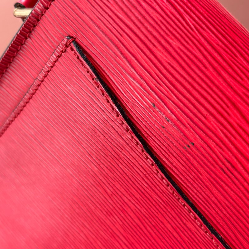 ::LOUIS VUITTON:: LV M52197  Epi Saint Cloud GM 單肩包紅色馬鞍包 斜背包-23