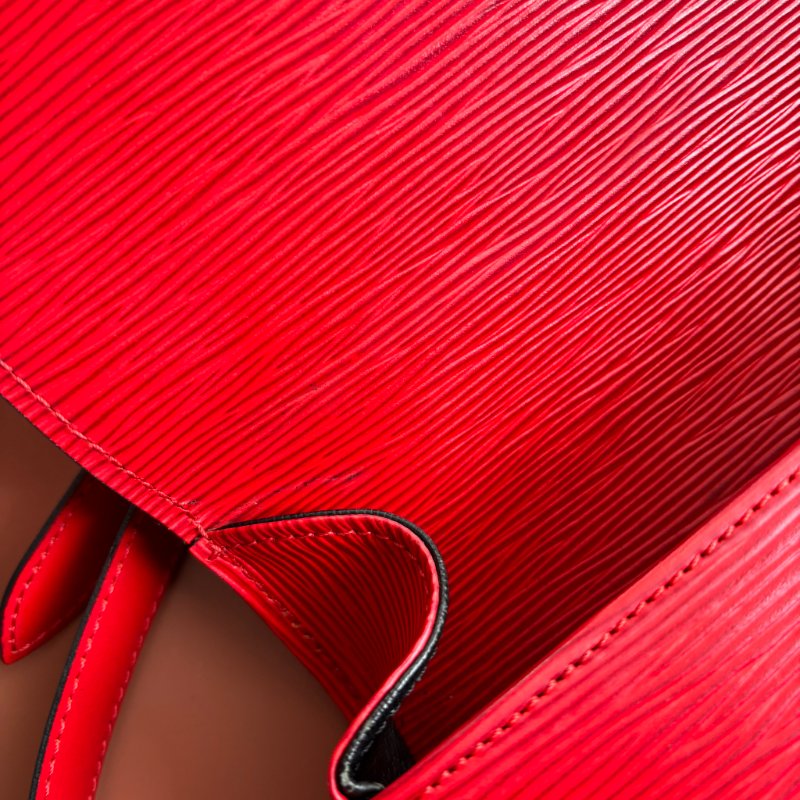 ::LOUIS VUITTON:: LV M52197  Epi Saint Cloud GM 單肩包紅色馬鞍包 斜背包-30