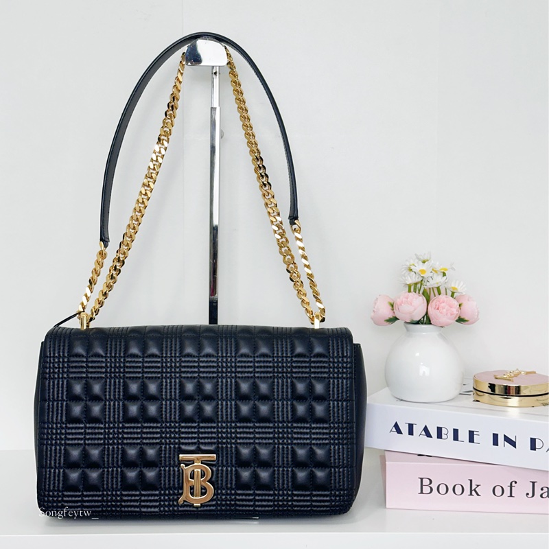 Burberry Lola 羊皮鏈條包 大款-0