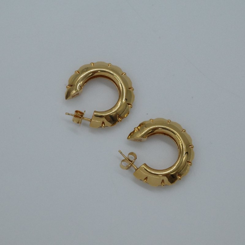 Louis Vuitton 路易威登 Blossom Hoops 圓形 金色 耳環-3