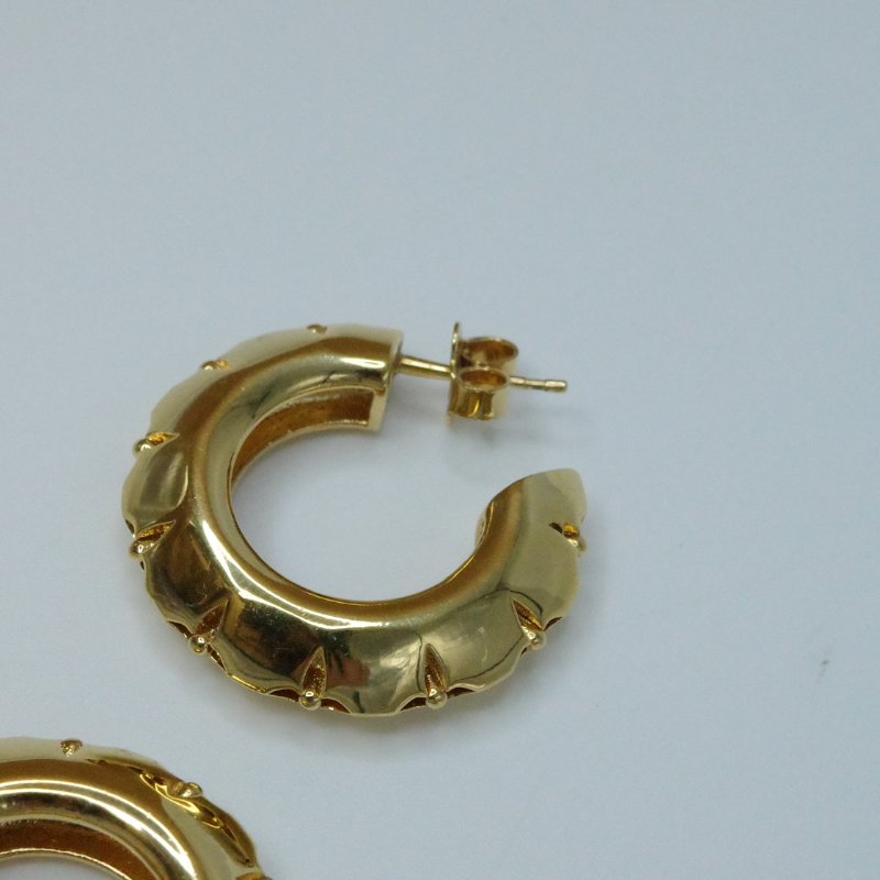 Louis Vuitton 路易威登 Blossom Hoops 圓形 金色 耳環-8