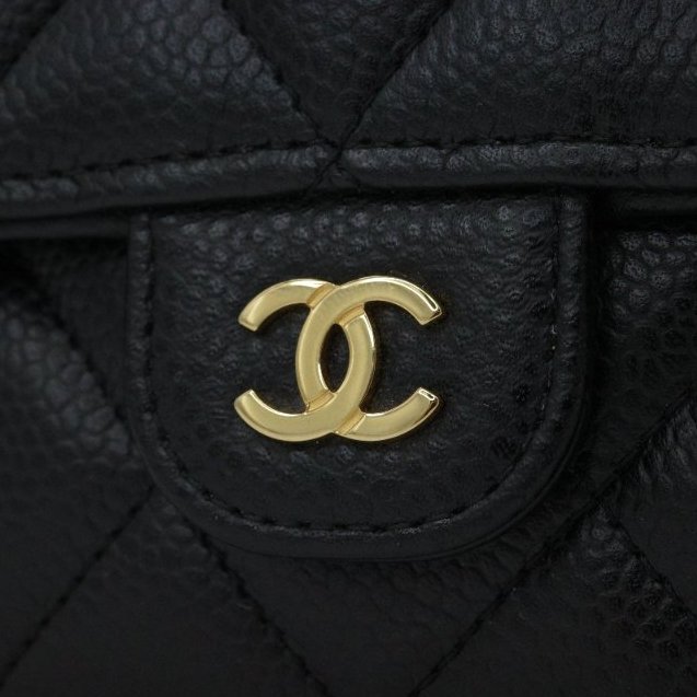 【超級難買的長錢包♥️配件超級齊】Chanel 香奈兒 經典系列 黑色牛皮 金扣 口蓋 長錢包 長錢夾|專櫃 52,400-7
