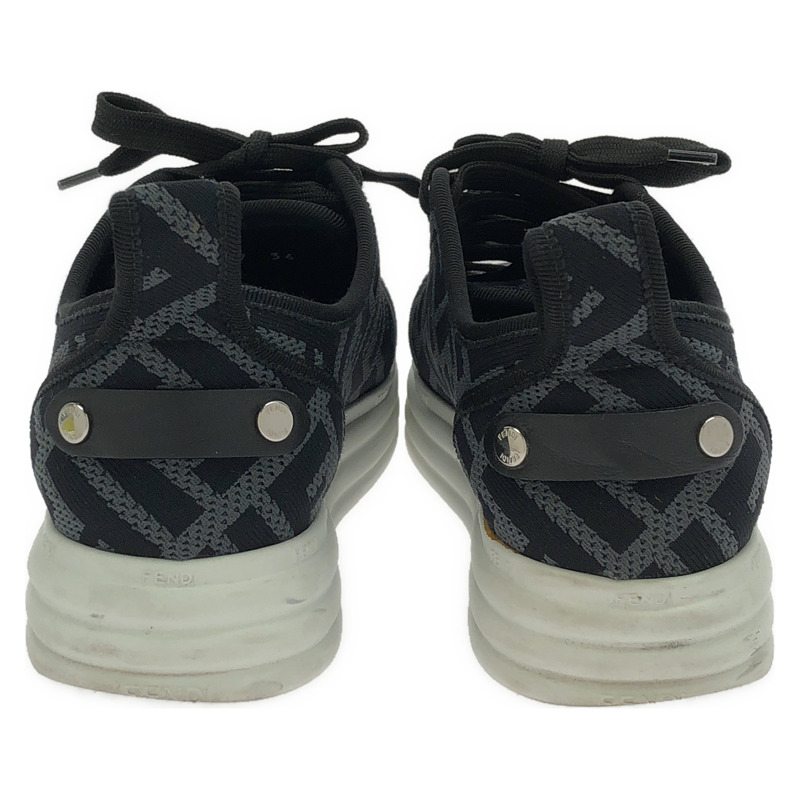 FENDI 女士36號繫帶運動鞋，黑色，二手-1