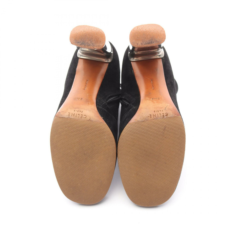 CELINE BAMBAM 黑色麂皮女靴（二手）-3