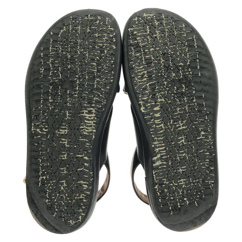 MARNI 黑色真皮涼鞋 FBMS005201 女士黑色真皮涼鞋 二手-3