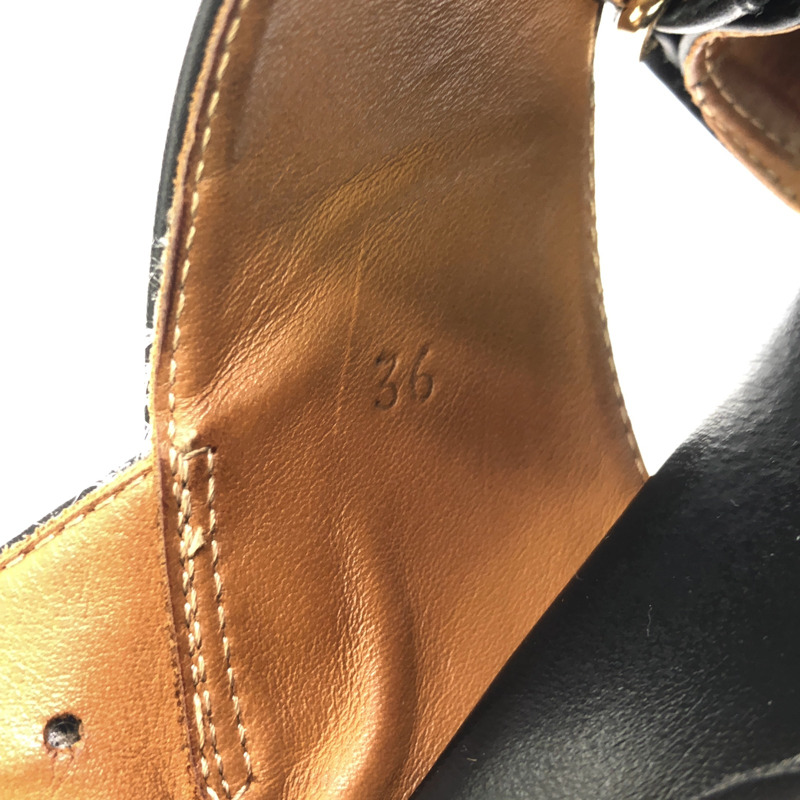 MARNI 黑色真皮涼鞋 FBMS005201 女士黑色真皮涼鞋 二手-4