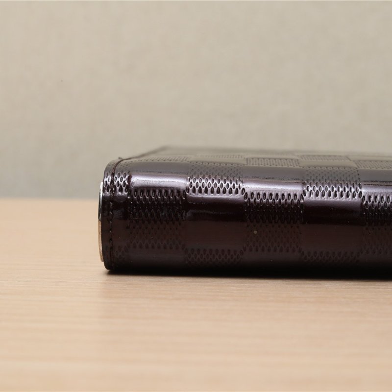 二手 漆皮盒子手提包 车厘子紅-2